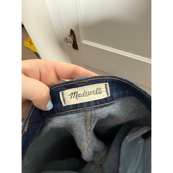 Madewell 10" High-Rise Skinny Raw Hem Denim Button Fly Jeans Women's 28 - Picture 9 of 12